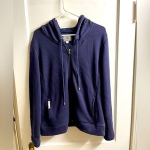 UGG Blue ZipUp Sweatshirt w/ Velour Lining